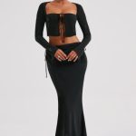 Tana Maxi Skirt - Black - Image 4