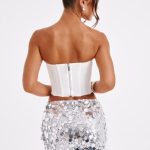 Anissa Mini Skirt - Silver - Image 4