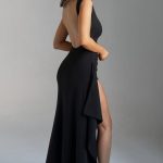 Pandora Maxi Dress - Black - Image 3