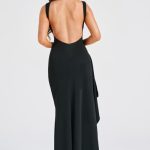 Pandora Maxi Dress - Black - Image 4