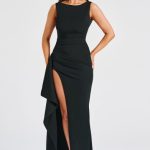 Pandora Maxi Dress - Black - Image 7