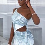 Stormi Mini Skirt - Grey Haze Print - Image 10