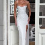 Dalary Maxi Dress - Ivory Lined