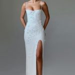 Dalary Maxi Dress - Ivory Lined - Image 12