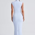 Moira Midi Dress - Blue - Image 5