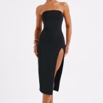 Emmaline Midi Dress - Black - Image 6