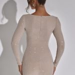 Tennesse Mini Dress - Nude - Image 3