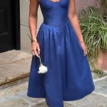 Daisey Midi Dress - Navy