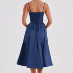 Daisey Midi Dress - Navy - Image 4