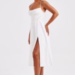 Luanna Midi Dress - Ivory - Image 5