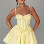 Phoebe Mini Dress - Lemon