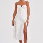 Deanna Midi Dress - Blush Floral Print - Image 5