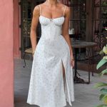 Deanna Midi Dress - Blush Floral Print - Image 7
