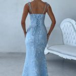 Whitney Maxi Dress - Blue - Image 2
