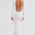Anastassia Maxi Dress - Ivory - Image 6