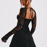 Jacinta Mini Dress - Black - Image 2
