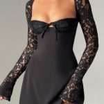 Jacinta Mini Dress - Black - Image 5