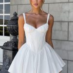 Josie Mini Dress - White - Image 5