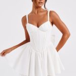 Josie Mini Dress - White - Image 10