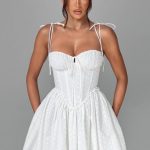 Phoebe Mini Dress - Ivory - Image 6