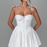 Phoebe Mini Dress - Ivory - Image 7
