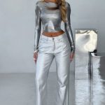 Cassidy Pant - Silver - Image 5
