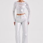 Cassidy Pant - Silver - Image 8