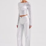Cassidy Pant - Silver - Image 12