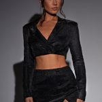 Stefania Mini Skirt - Black Sparkle - Image 6