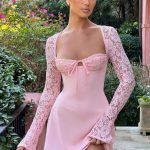 Jacinta Mini Dress - Blush - Image 2