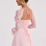 Jacinta Mini Dress - Blush - Image 10