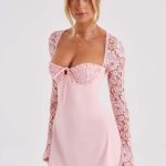 Jacinta Mini Dress - Blush - Image 11