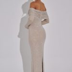 Cyprus Maxi Dress - Nude - Image 10