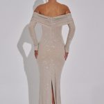 Cyprus Maxi Dress - Nude - Image 11