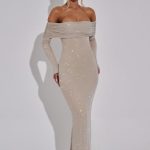 Cyprus Maxi Dress - Nude - Image 14