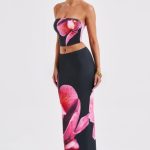 Allegra Maxi Skirt - Black Floral Print - Image 5