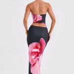 Allegra Maxi Skirt - Black Floral Print - Image 7