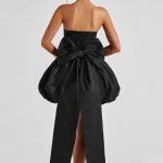 Lotus Mini Dress - Black - Image 2