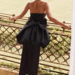 Lotus Mini Dress - Black - Image 6
