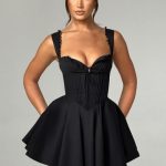 Antonella Mini Dress - Black - Image 6