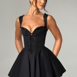 Antonella Mini Dress - Black - Image 9