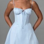 Lacey Mini Dress - Blue - Image 4
