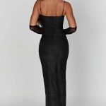 Trixie Maxi Dress - Black Sparkle - Image 10