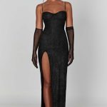Trixie Maxi Dress - Black Sparkle - Image 12