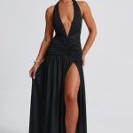 Melania Maxi Dress - Black - Image 6