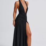 Melania Maxi Dress - Black - Image 8