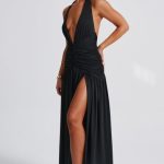Melania Maxi Dress - Black - Image 11