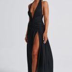 Melania Maxi Dress - Black - Image 12