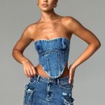 Billie Mini Skirt - Dark Wash