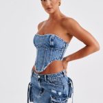 Billie Mini Skirt - Dark Wash - Image 6
